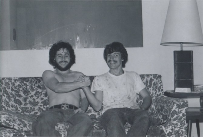 Andy and Mark in Ft Lauderdale beofre trip to SA, 1978