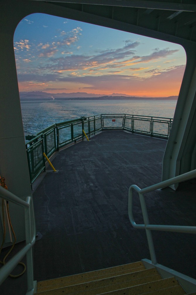 Ferry ride home from the Sequim Lavendar Festival