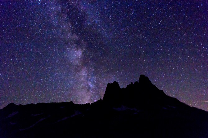 Liberty Bell Mountain and Milky Way
