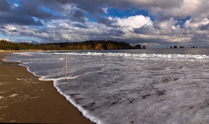 First Beach Line on the Sand