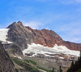 Horseshoe Basin, Close up of Boston Peak and Sahale Mountain