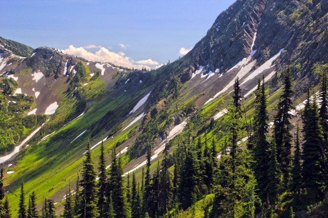 Rock Pass, from Woody Pass 