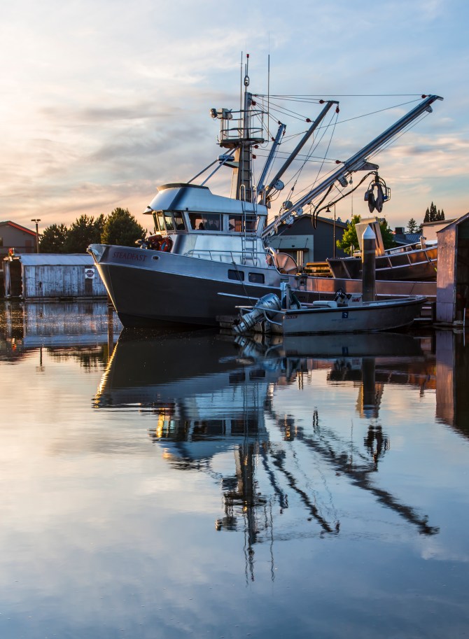 boat reflection