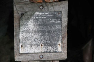 Sign at Mine Entrance