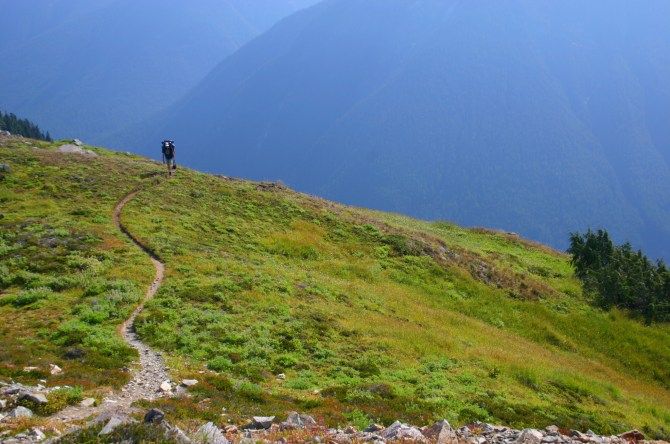 Arriving at Copper Ridge Lookout North Cascades National Park