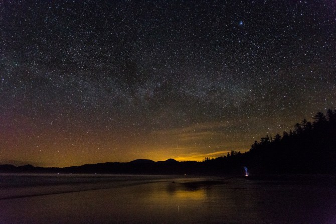 Night sky at Shi Shi Beach