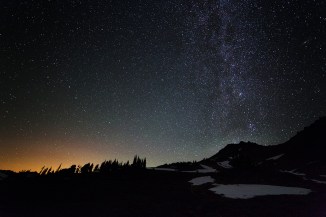 Nighttime in the Goat Rocks Wilderness