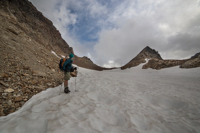 At the top of Spider Gap
