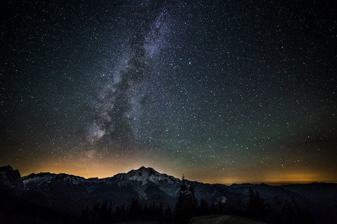 Glacier Peak, Milky Way