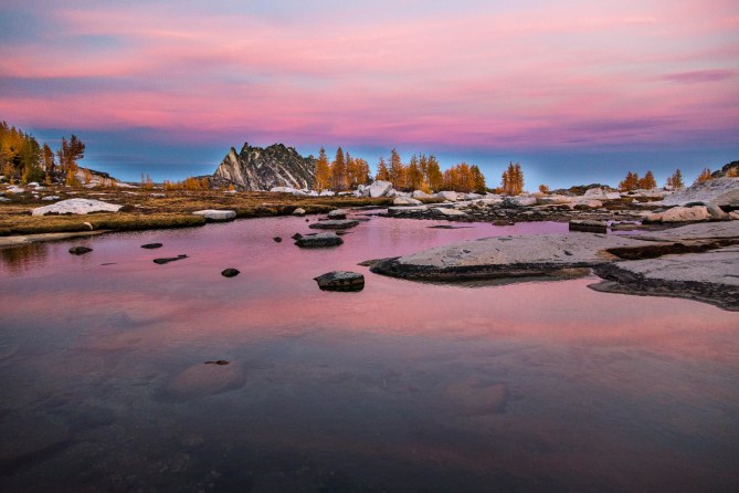 Sunset in the Enchantments, Alpine Lakes Wilderness