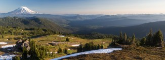 Mount Adams and Split Rock, along the Pacific Crest Trail in the Goat Rocks Wilderness