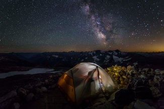 Camped at Sahale Glacier Camp