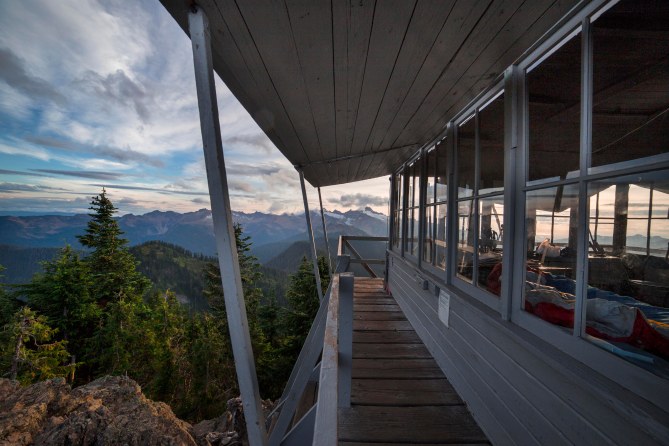 Evening at Park Butte Lookout