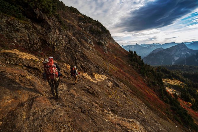 Amber and Em on the trail 1