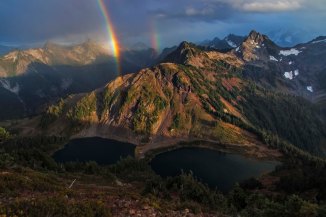 Rainbows over Twin Lakes