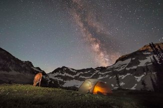 Milky Way over Spider Gap 2