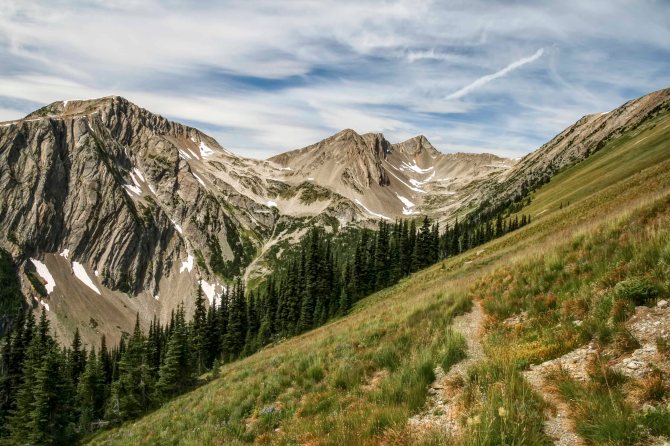 Big Face Mountain from the Three Fools Trail, Pasayten Wilderness