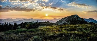 Sunset atop Devils Dome, Pasayten Wilderness, North Cascades